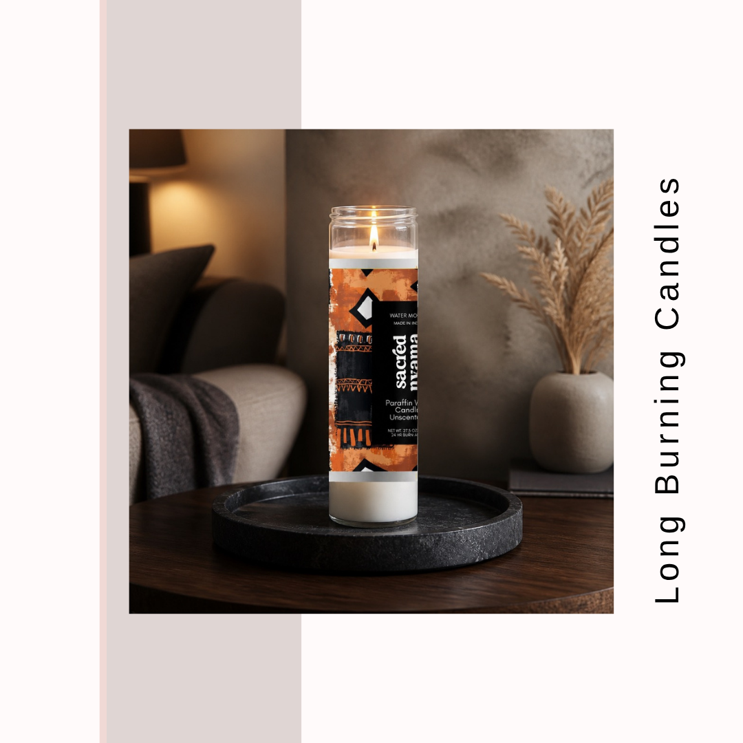 Long Burning Glass Candle