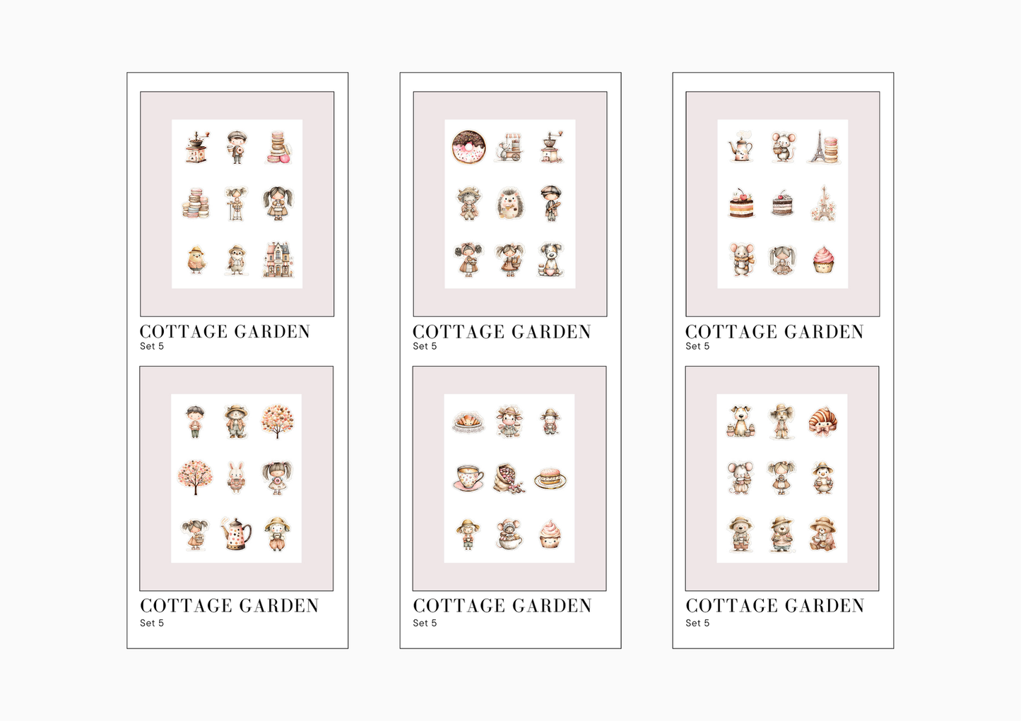 Sticker Sheets Cottage Garden