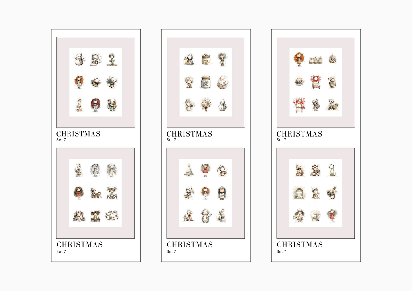 Sticker Sheets Christmas