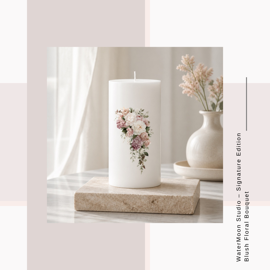 WaterMoon Studio – Signature Edition Blush Floral Bouquet