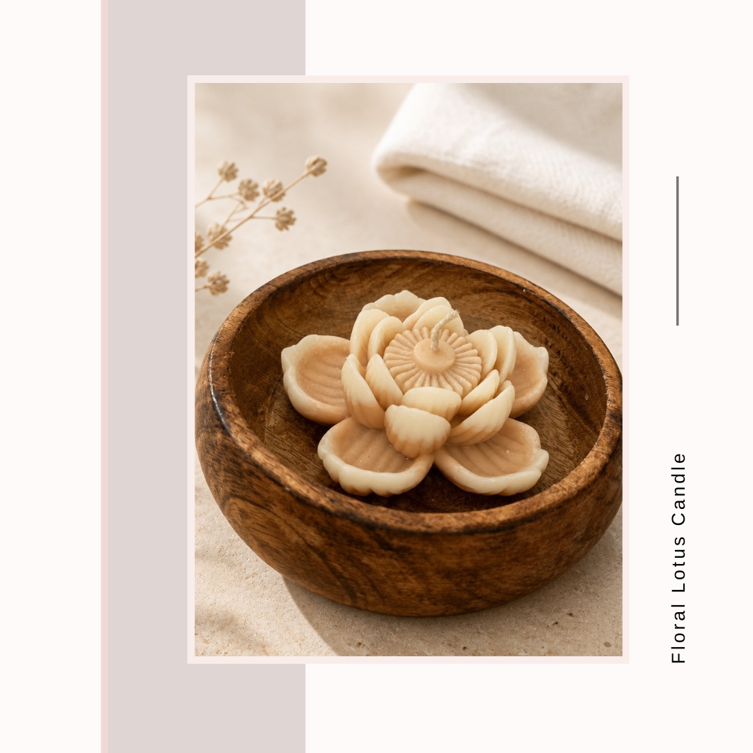 Floral Lotus Candle