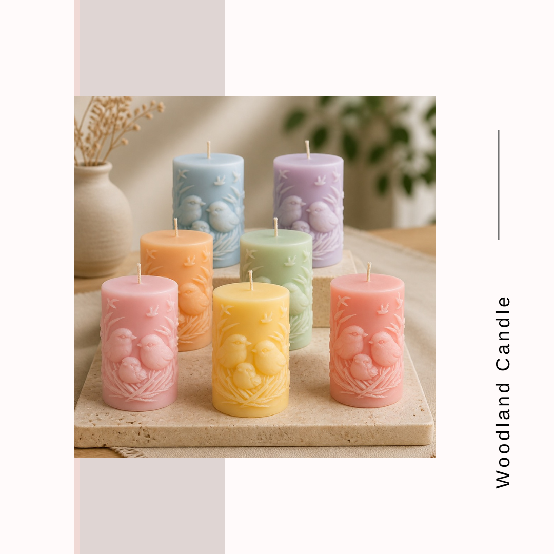 Woodland Whispers Birdies Candles