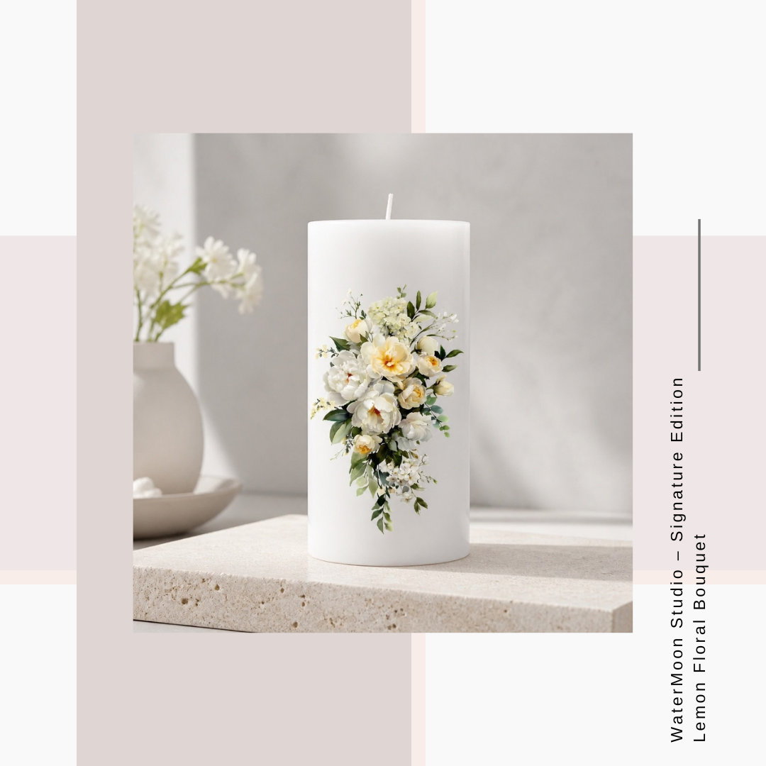 WaterMoon Studio – Signature Edition Lemon Floral Bouquet