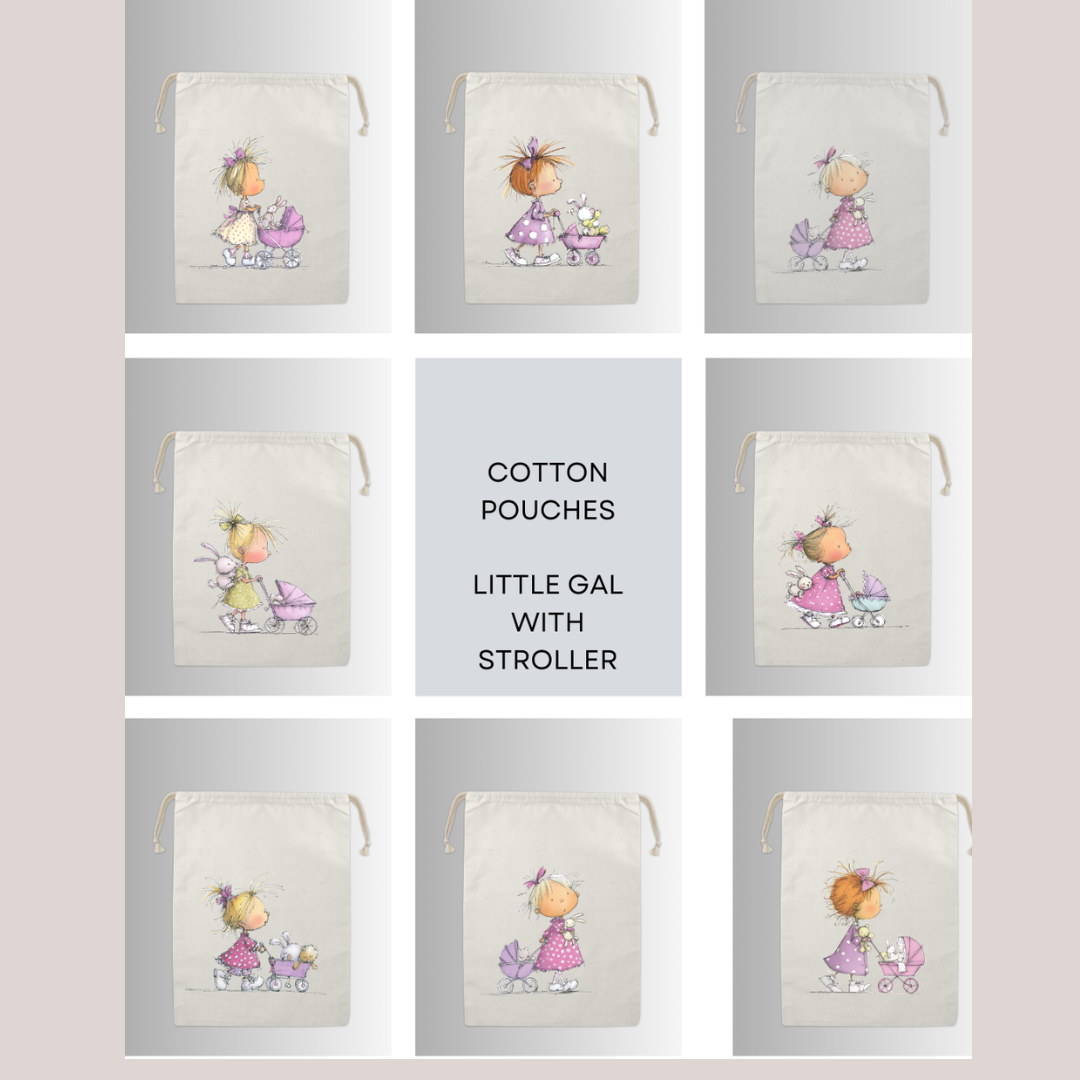 Cotton Cloth Little Girl Stroller Pouches