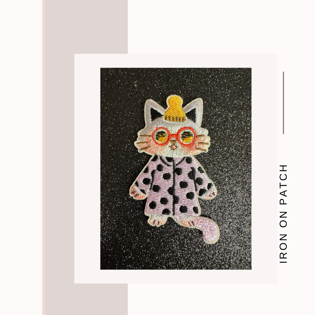 Kitty Iron on Patches