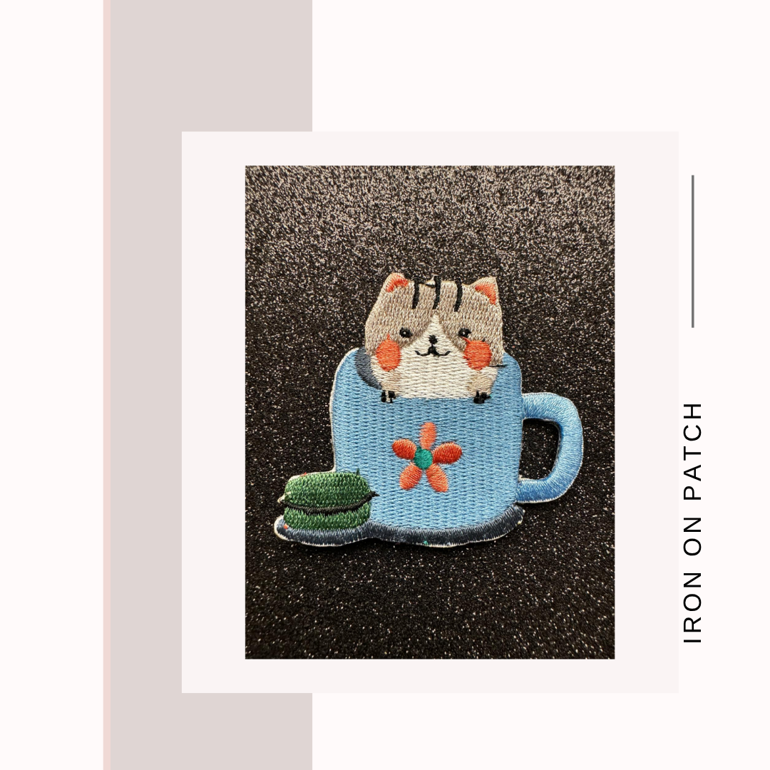 Kitty Iron on Patches