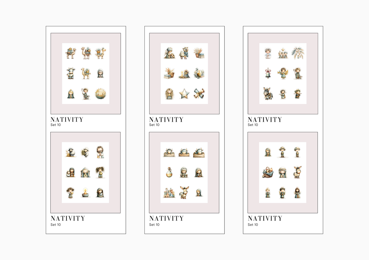 Sticker Sheets Nativity