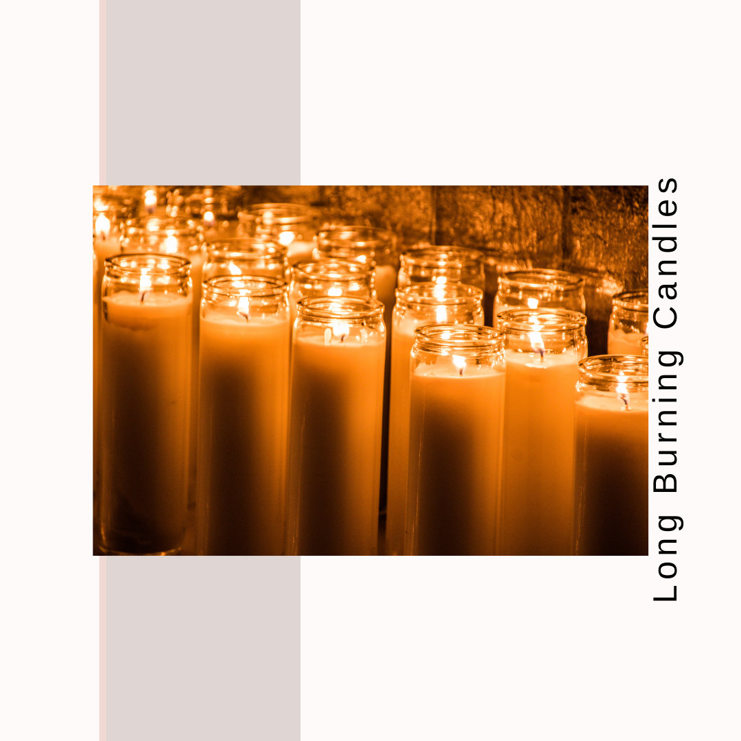 Long Burning Glass Candle