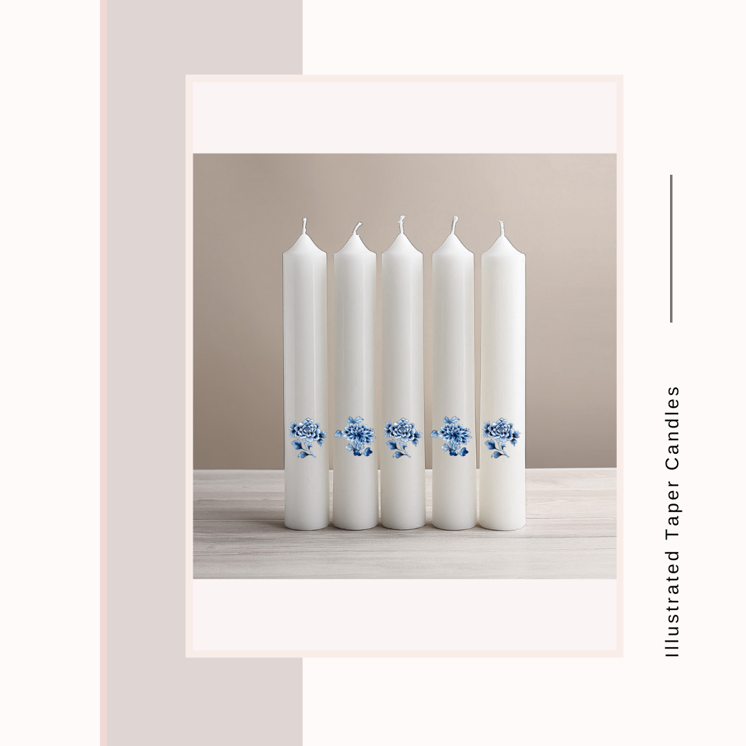 Illustrated Taper Candles