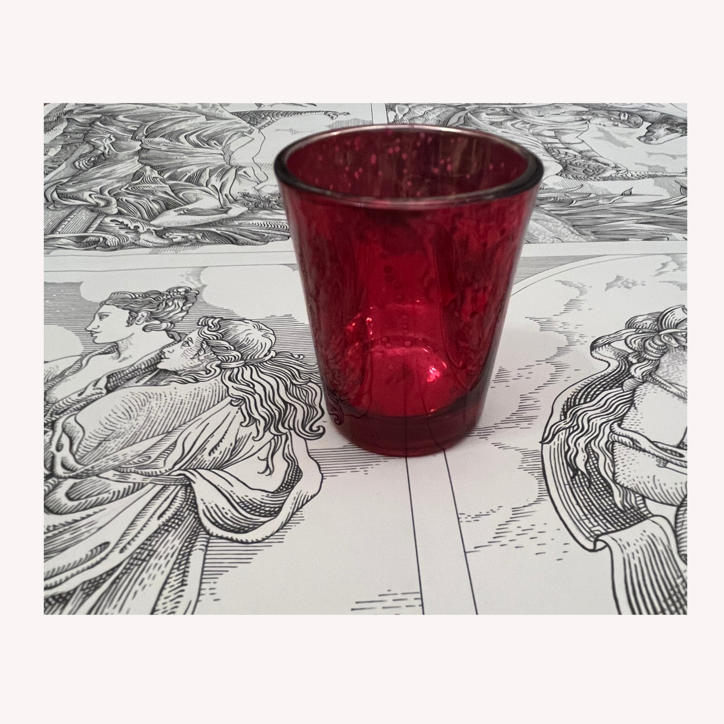 Mercury Glass Votive Candle Holder for T-Light Candles