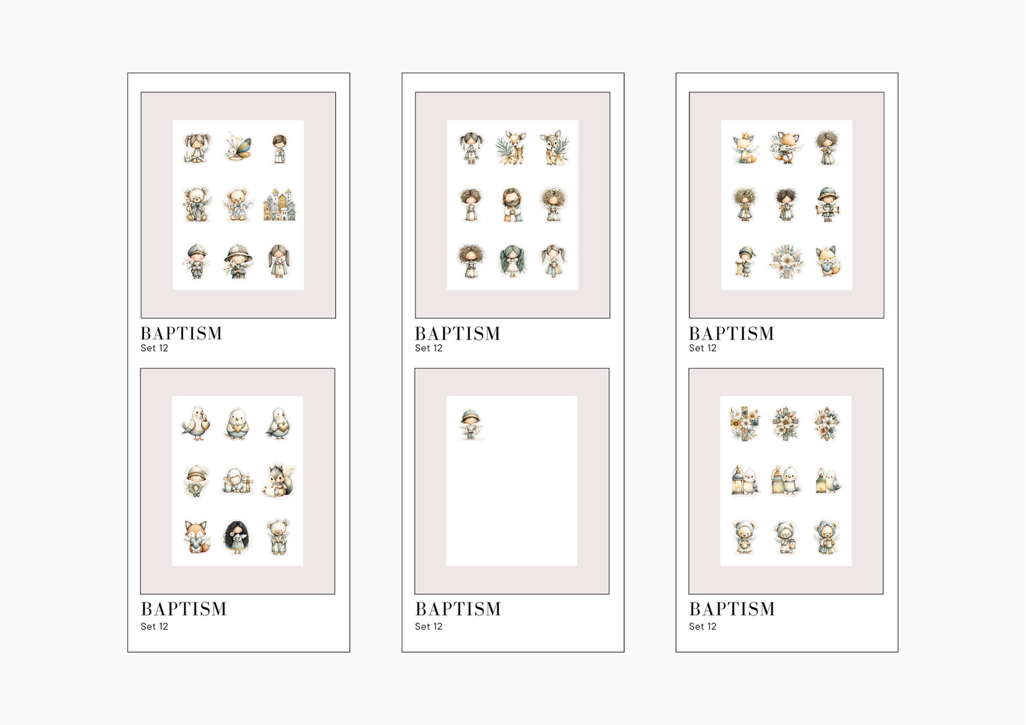 Sticker Sheets Baptism