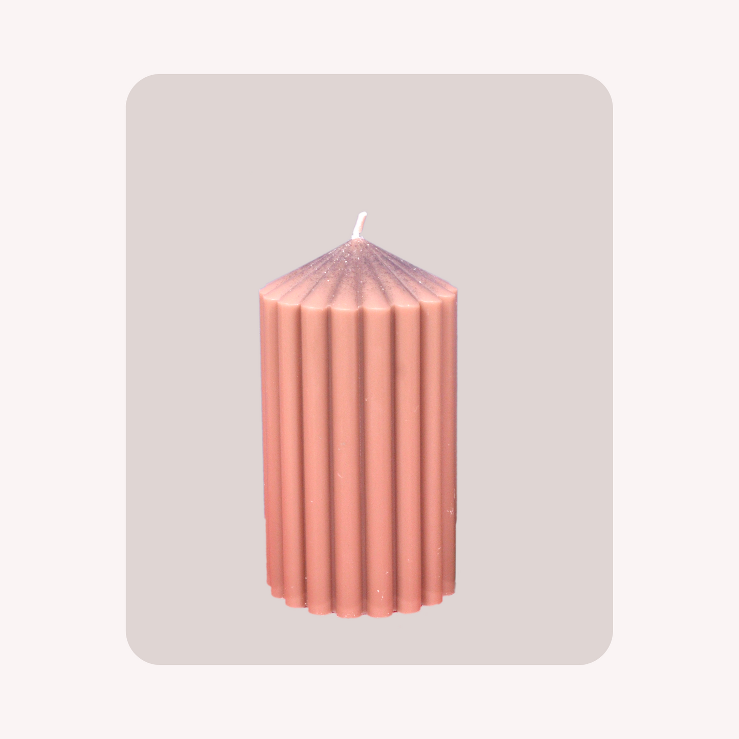 Ribbed Pillar candles