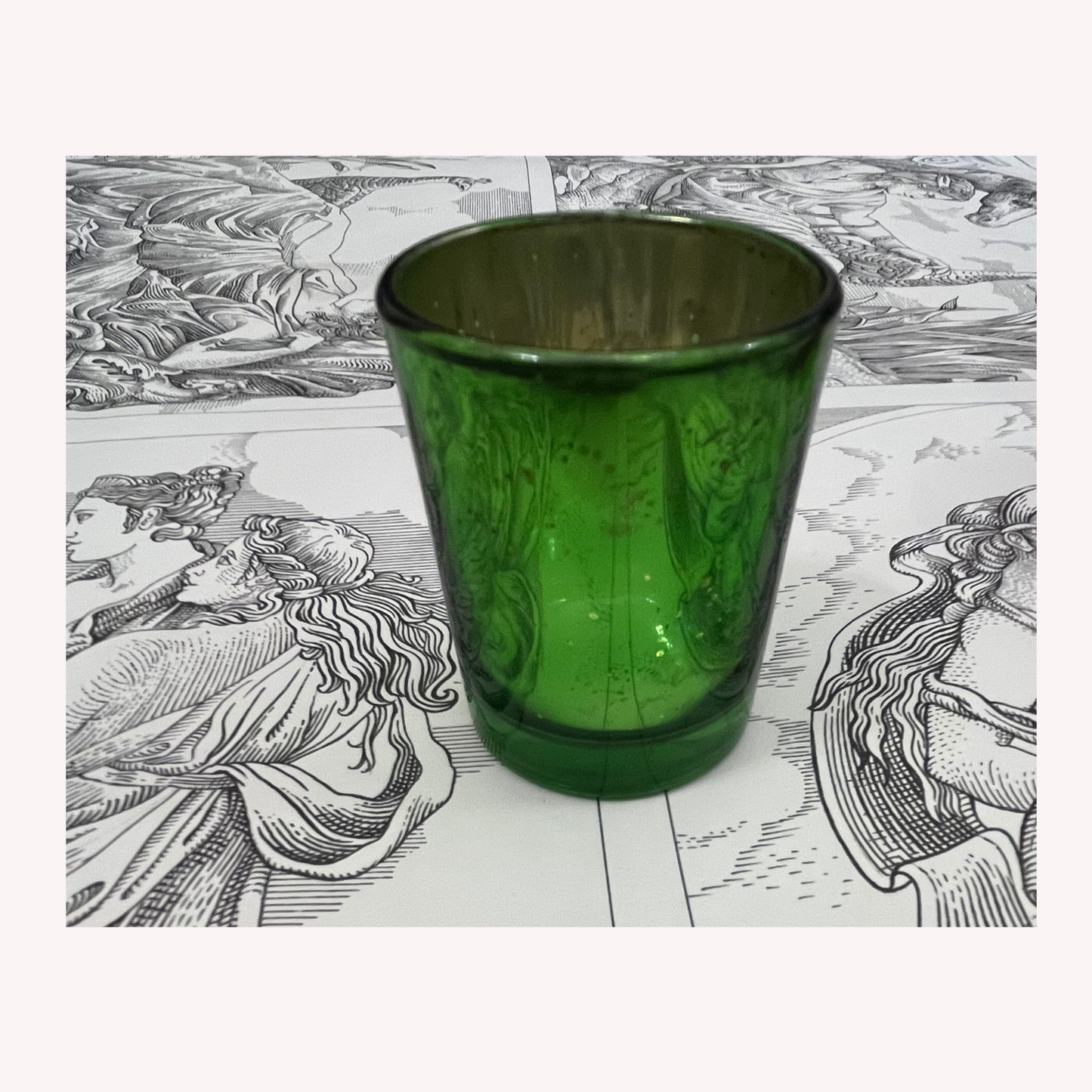 Mercury Glass Votive Candle Holder for T-Light Candles