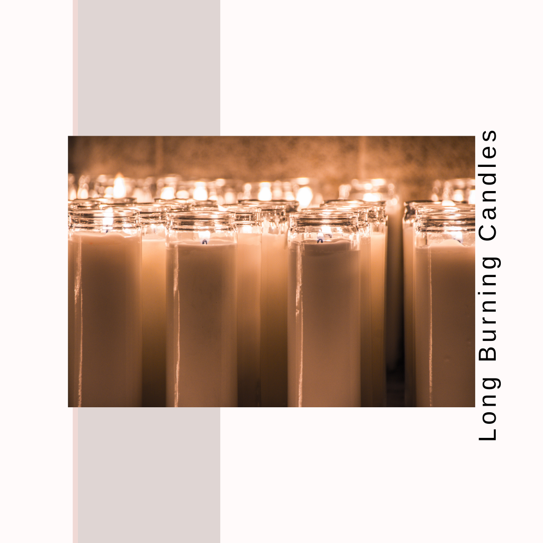 Long Burning Glass Candle