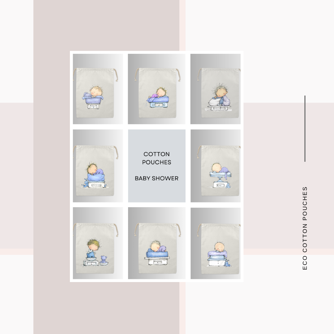 Cotton Cloth Baby Shower Pouches