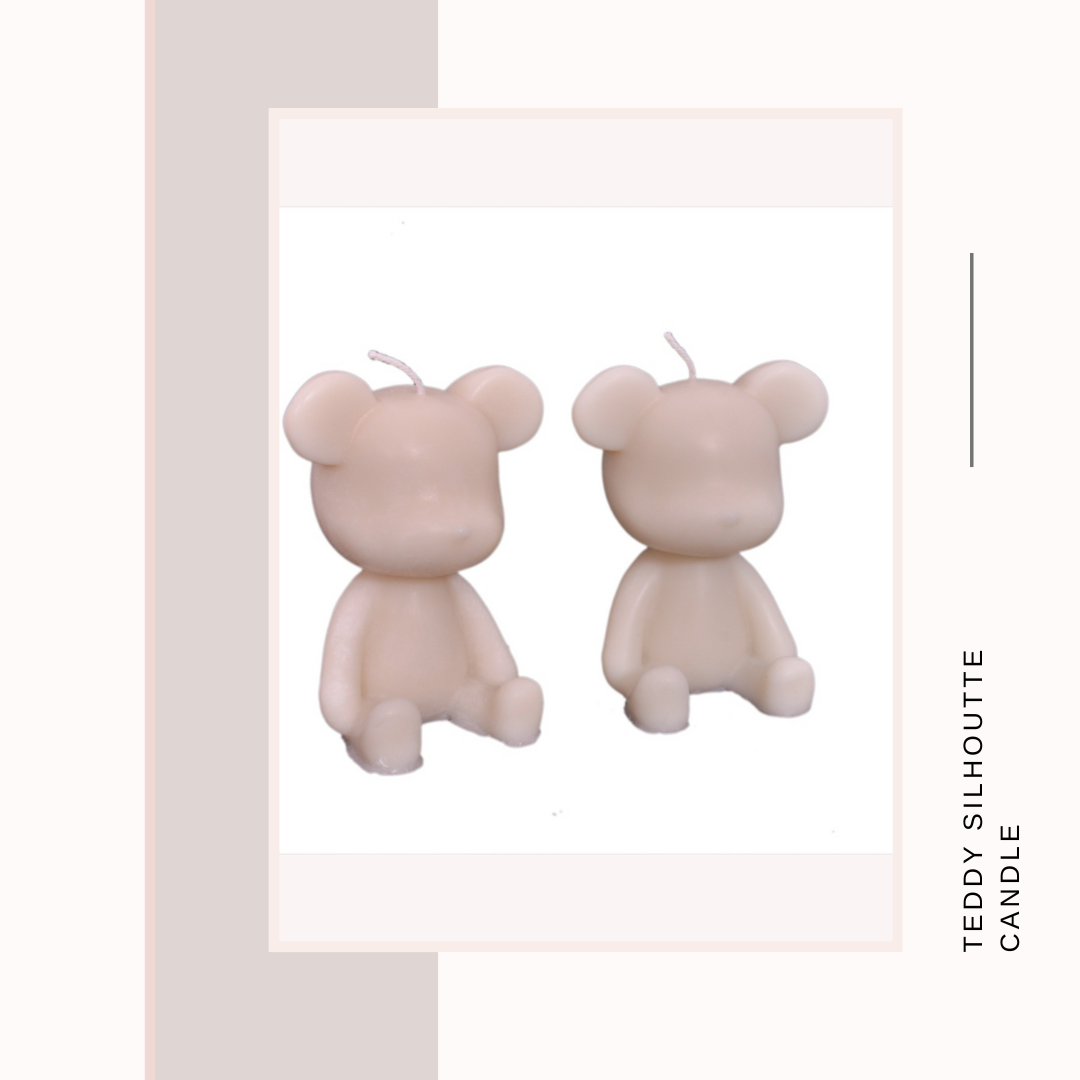 Teddy Silhouette Candle