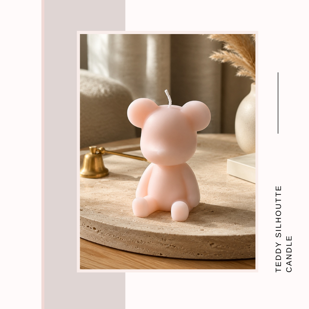 Teddy Silhouette Candle