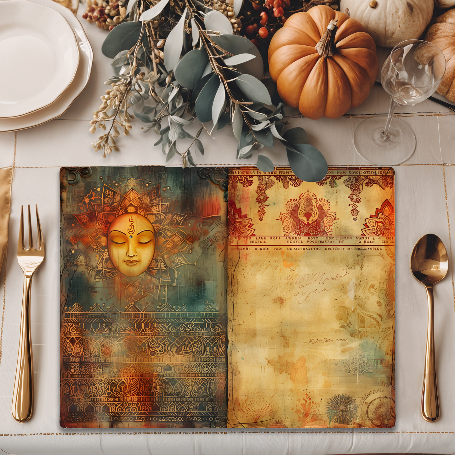 Wooden Placemats – (Set of 6) Artisan Mandala