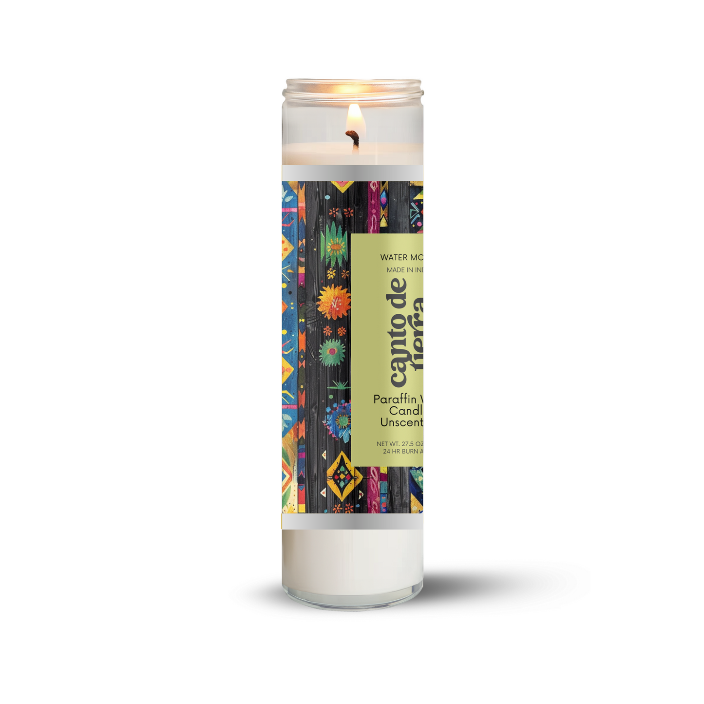 Long Burning Glass Candle