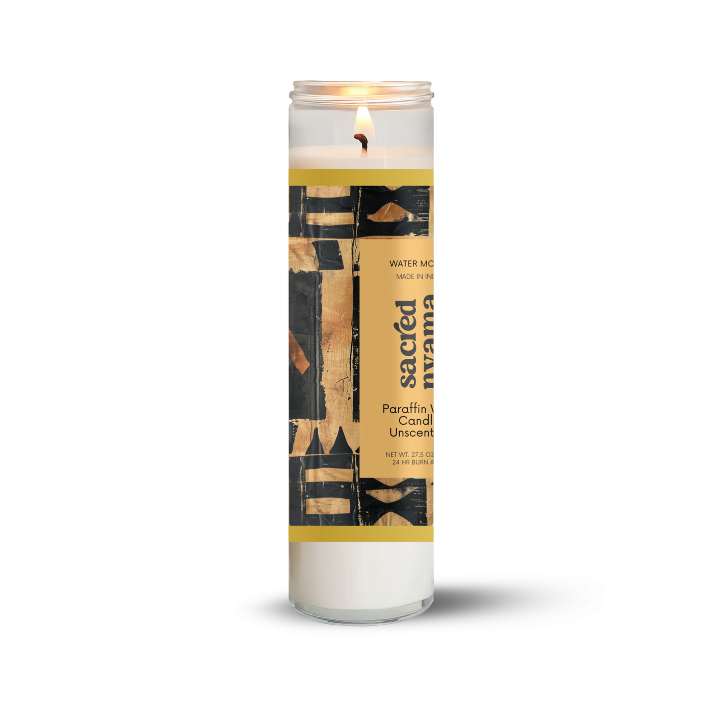 Long Burning Glass Candle