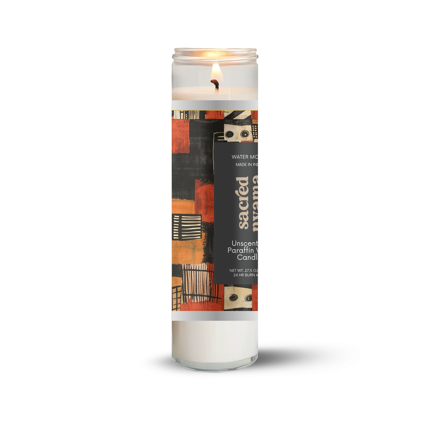 Long Burning Glass Candle