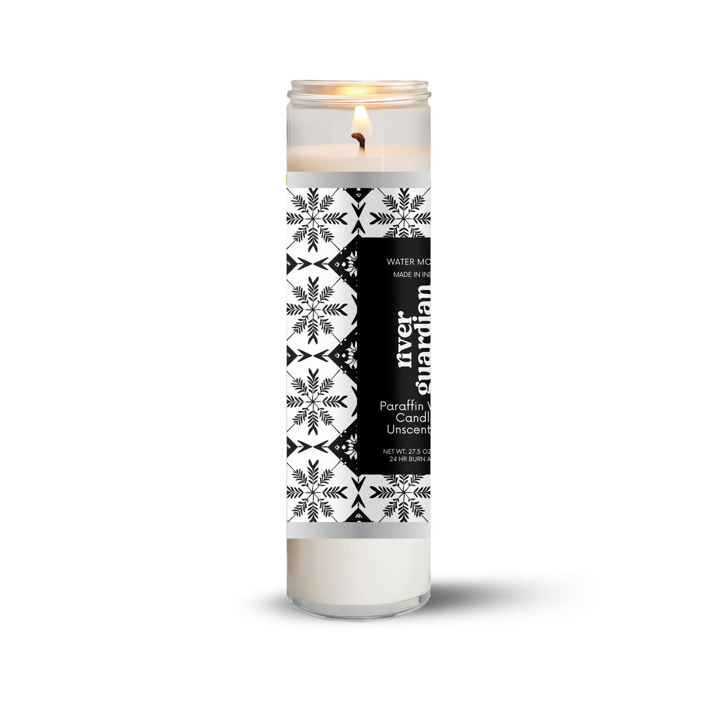 Long Burning Glass Candle