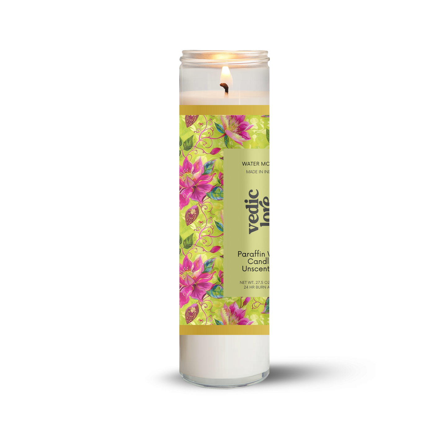 Long Burning Glass Candle