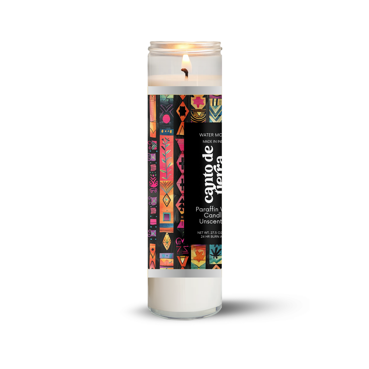 Long Burning Glass Candle