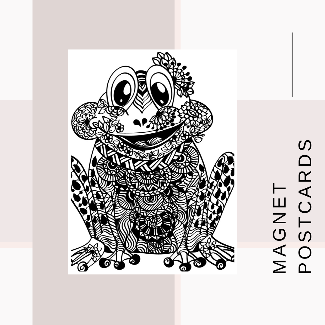 Magnet Postcards Zentangle