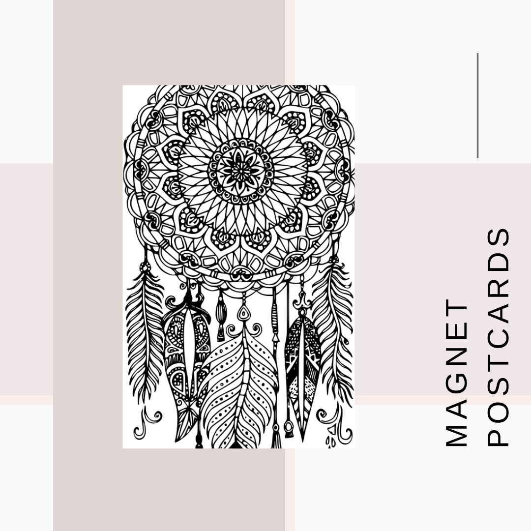 Magnet Postcards Zentangle