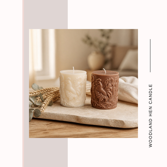 Woodland Whispers Hen Candles