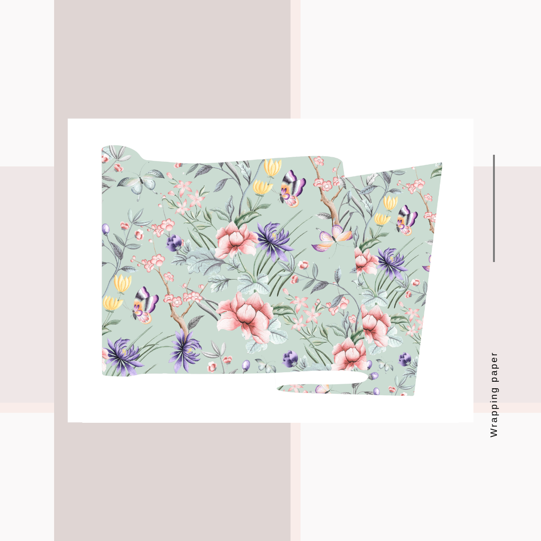 Wrapping Paper Floral Prints