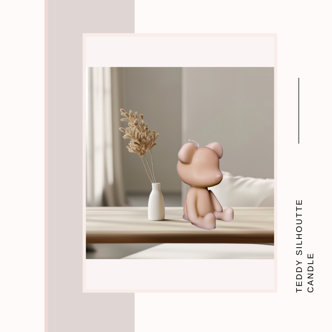 Teddy Silhouette Candle