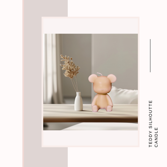 Teddy Silhouette Candle