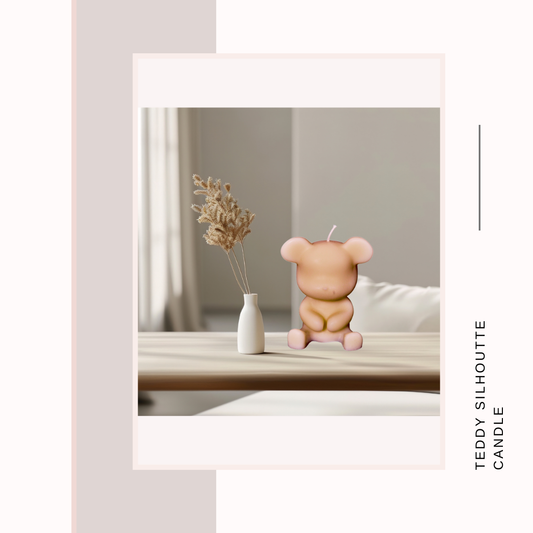 Teddy Silhouette Candle