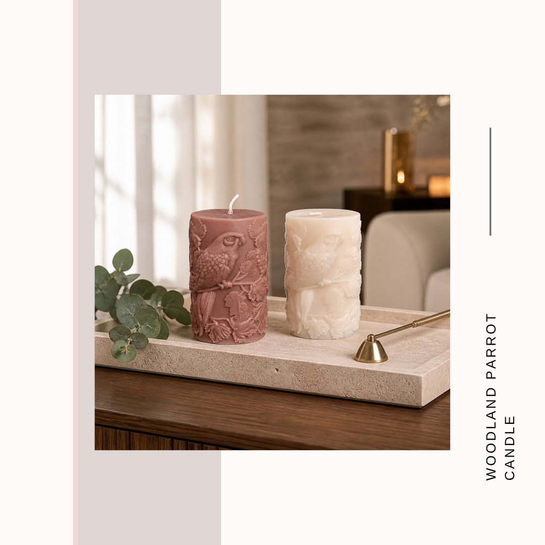 Woodland Whispers Parrot Candles