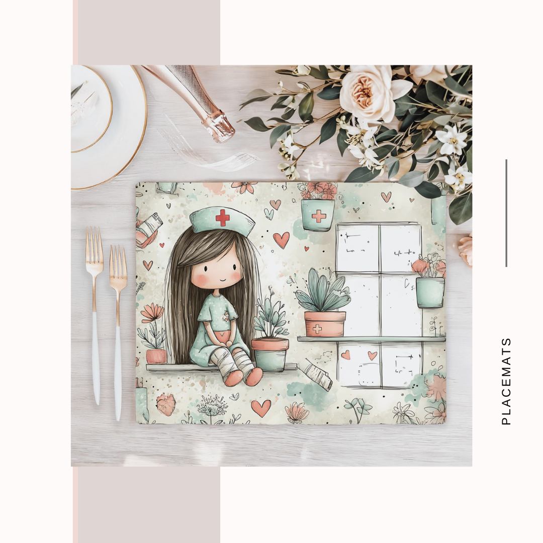 Wooden Placemats – (Set of 6) Medical