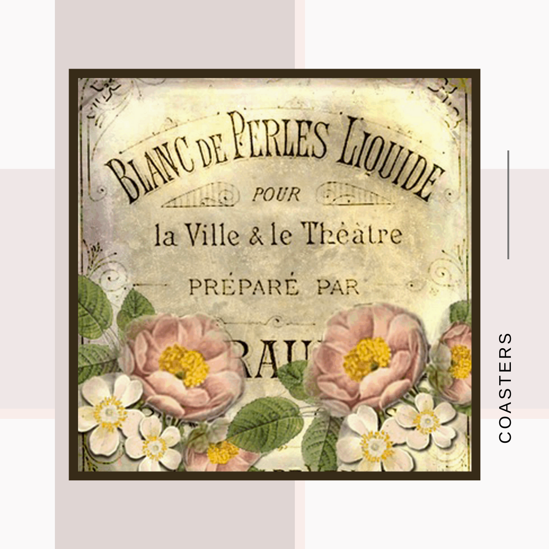 Vintage Floral Art Coasters