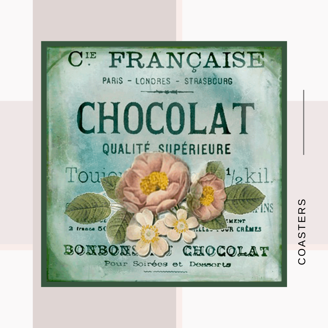 Vintage Floral Art Coasters