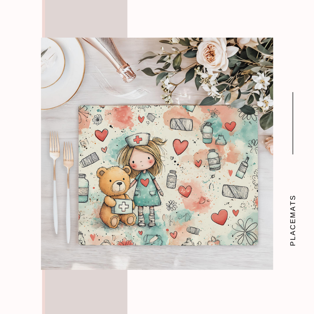 Wooden Placemats – (Set of 6) Medical