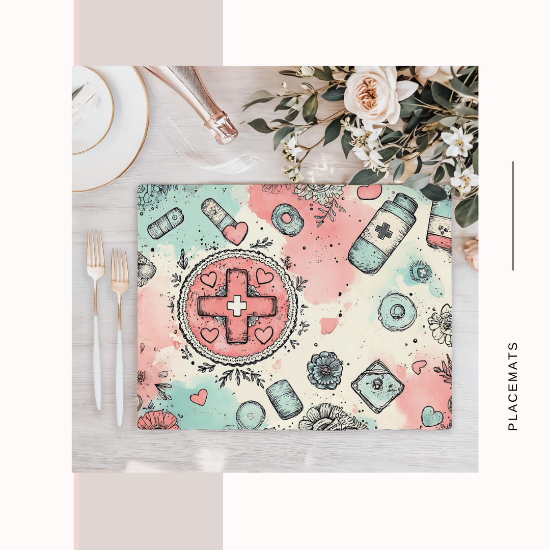 Wooden Placemats – (Set of 6) Medical
