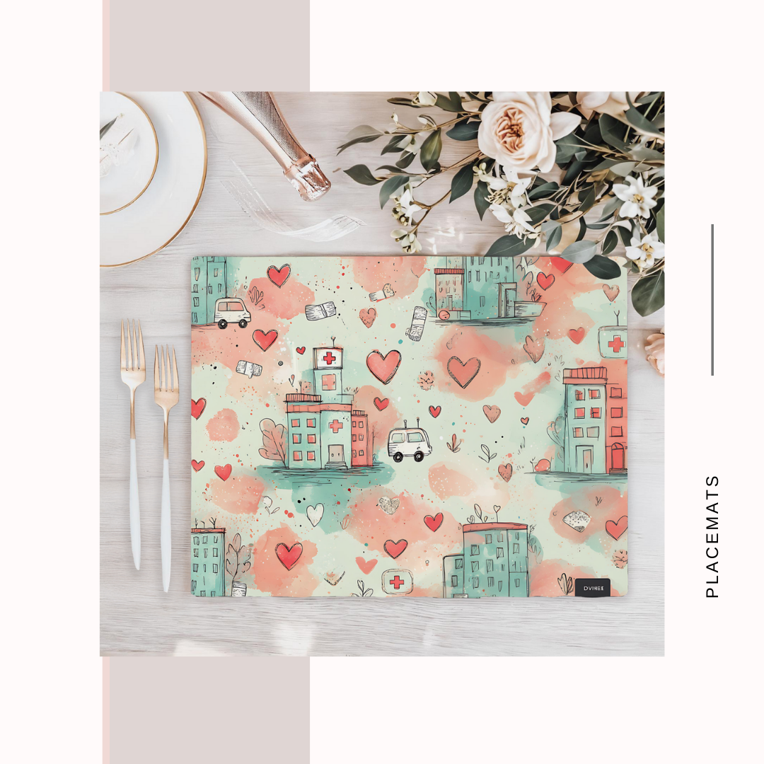 Wooden Placemats – (Set of 6) Medical