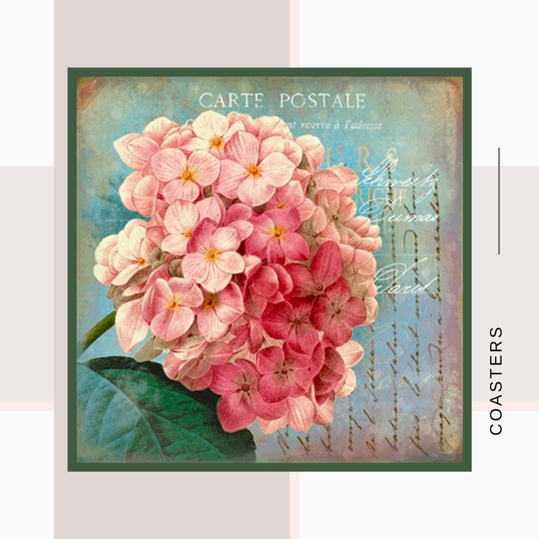 Vintage Floral Art Coasters