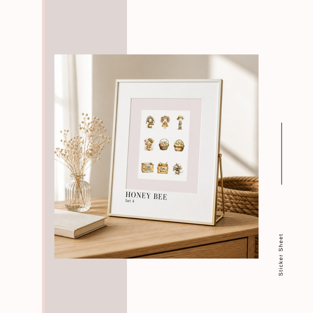 Sticker Sheets Honey Bees