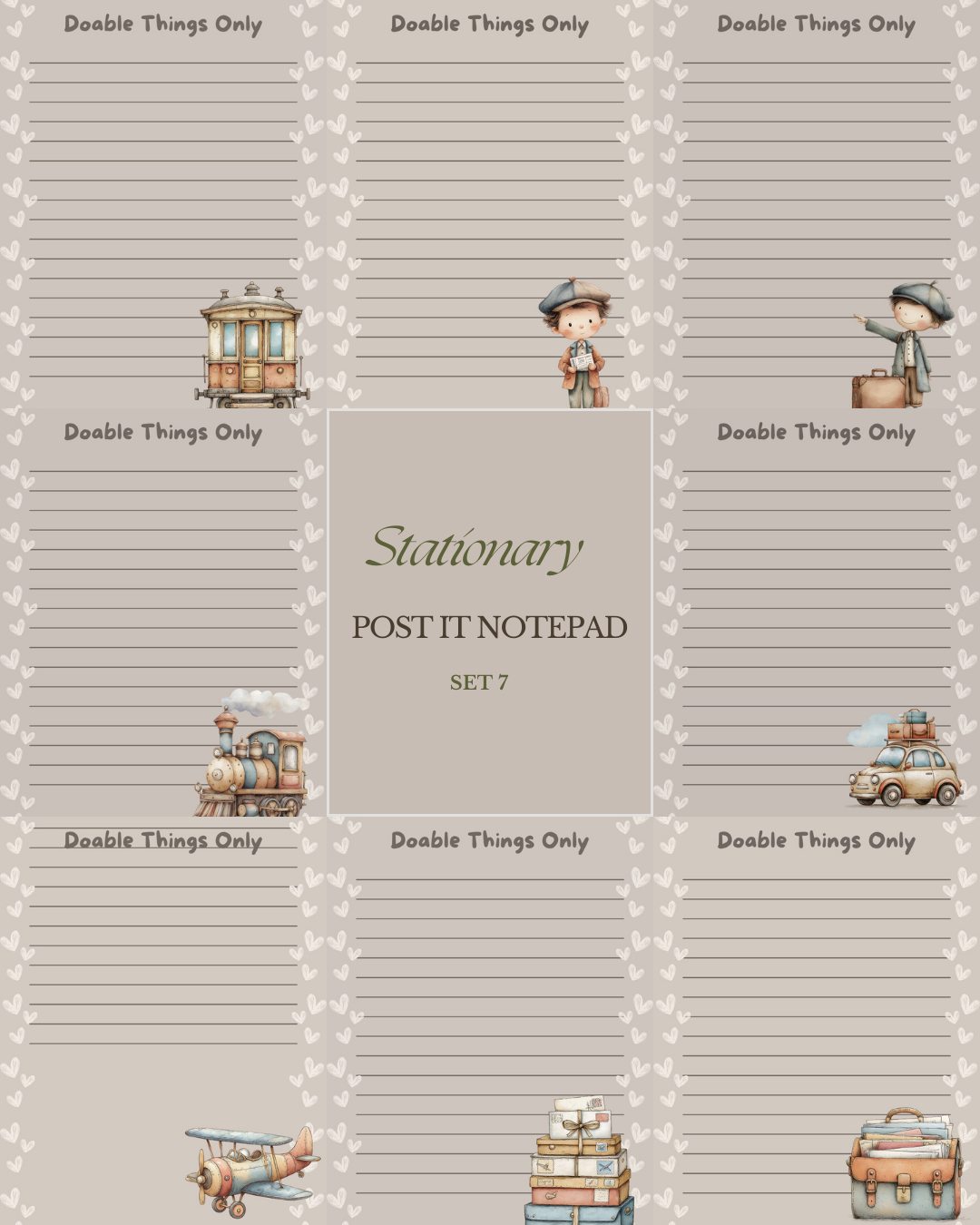 Illustrated Notepads (Set of 6)