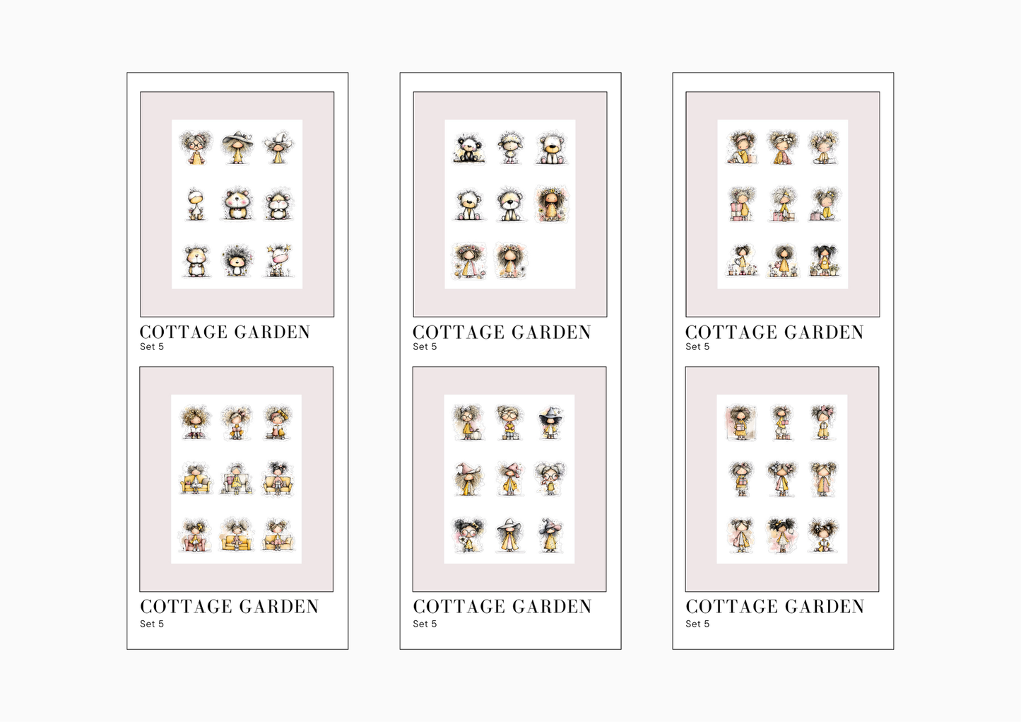 Sticker Sheets Cottage Garden