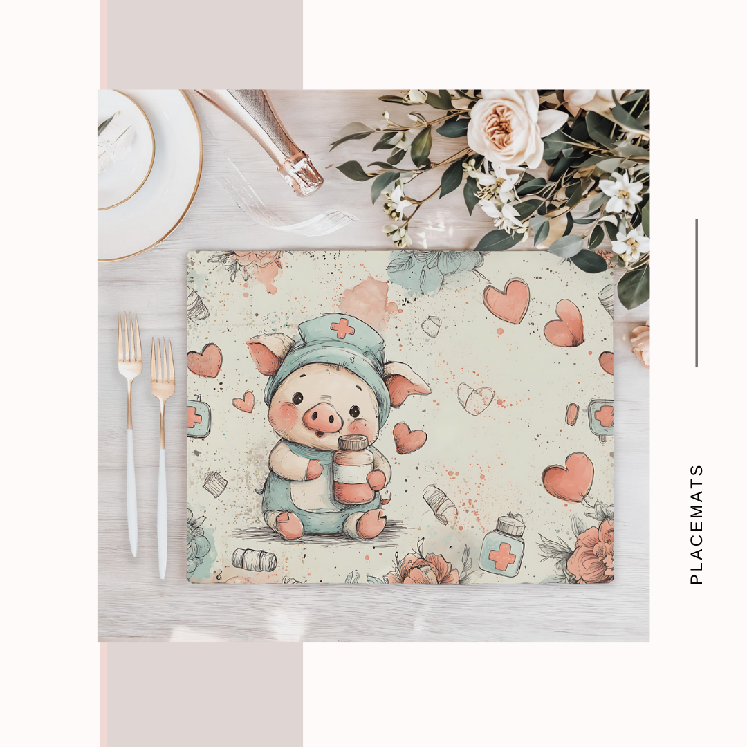 Wooden Placemats – (Set of 6) Medical