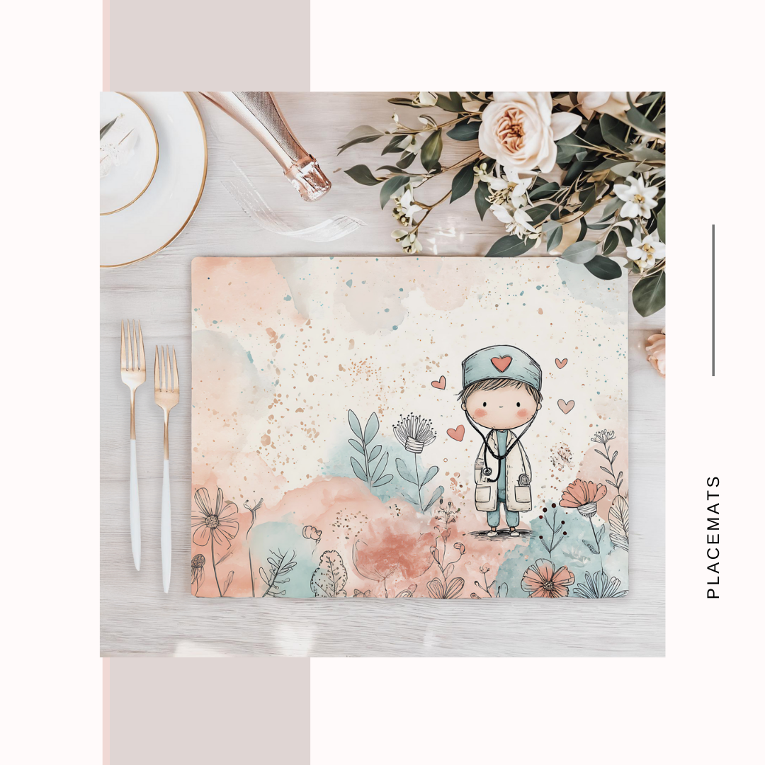 Wooden Placemats – (Set of 6) Medical