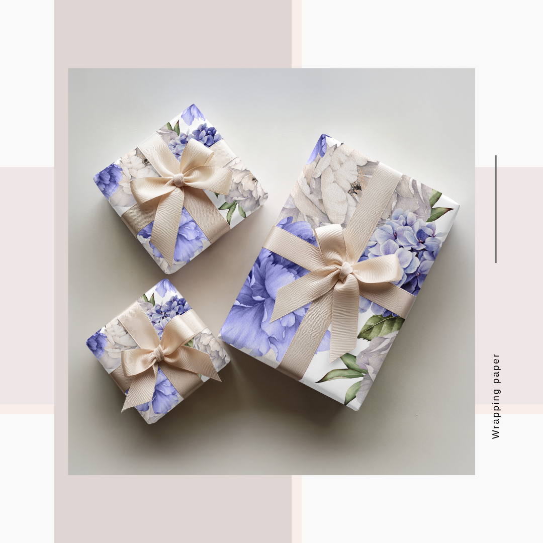 Wrapping Paper Floral Prints