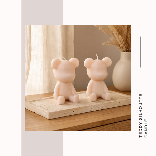 Teddy Silhouette Candle